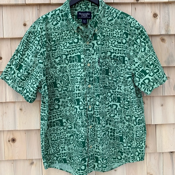 Abercrombie & Fitch Other - Men’s Abercrombie & Fitch Green Hawaiian print-XL